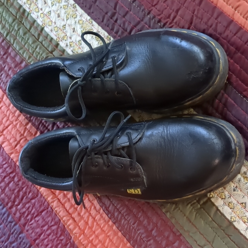 DR MARTEN* steel toe industrial shoe non slip oil resistant sole made in England